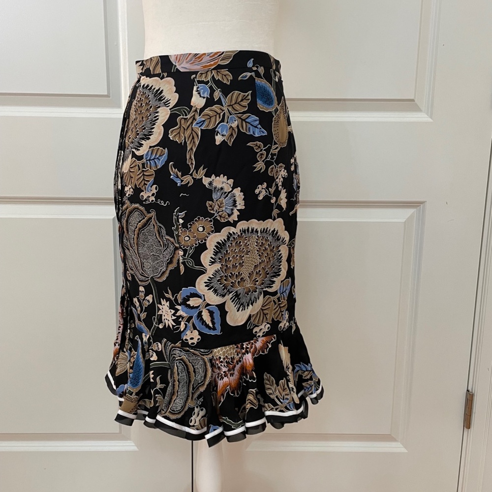 Louisa Silk Knee Length Skirt from Tory Burch - Picture 8 of 10